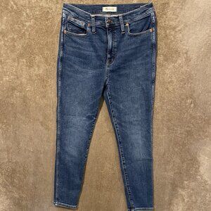 Madewell Women's Skinny Jeans - Dark Blue